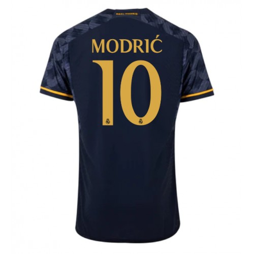 Fotballdrakt Herre Real Madrid Luka Modric #10 Bortedrakt 2023-24 Kortermet